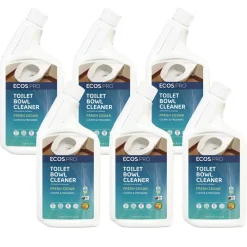 Hot 24 oz Toilet Bowl Cleaner Squeeze Bottle - Fresh Cedar Scent (6/Carton) Cleaning & Janitorial Supplies