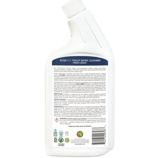 Hot 24 oz Toilet Bowl Cleaner Squeeze Bottle - Fresh Cedar Scent (6/Carton) Cleaning & Janitorial Supplies