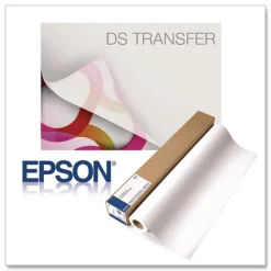 Online 44 in. x 300 ft. 4.6 mil DS Transfer Photo Paper Roll - Matte White (1-Roll) Paper & Printables