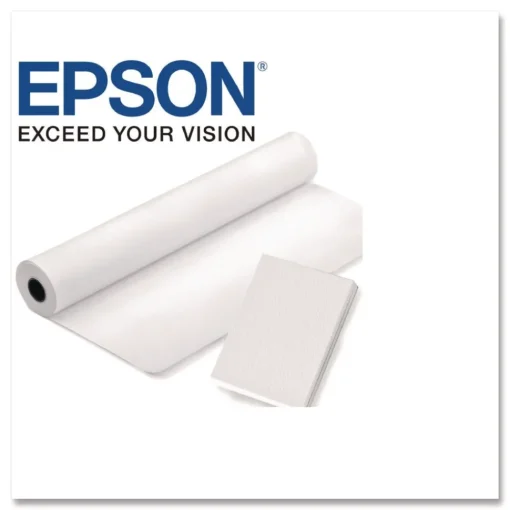 Online 44 in. x 300 ft. 4.6 mil DS Transfer Photo Paper Roll - Matte White (1-Roll) Paper & Printables