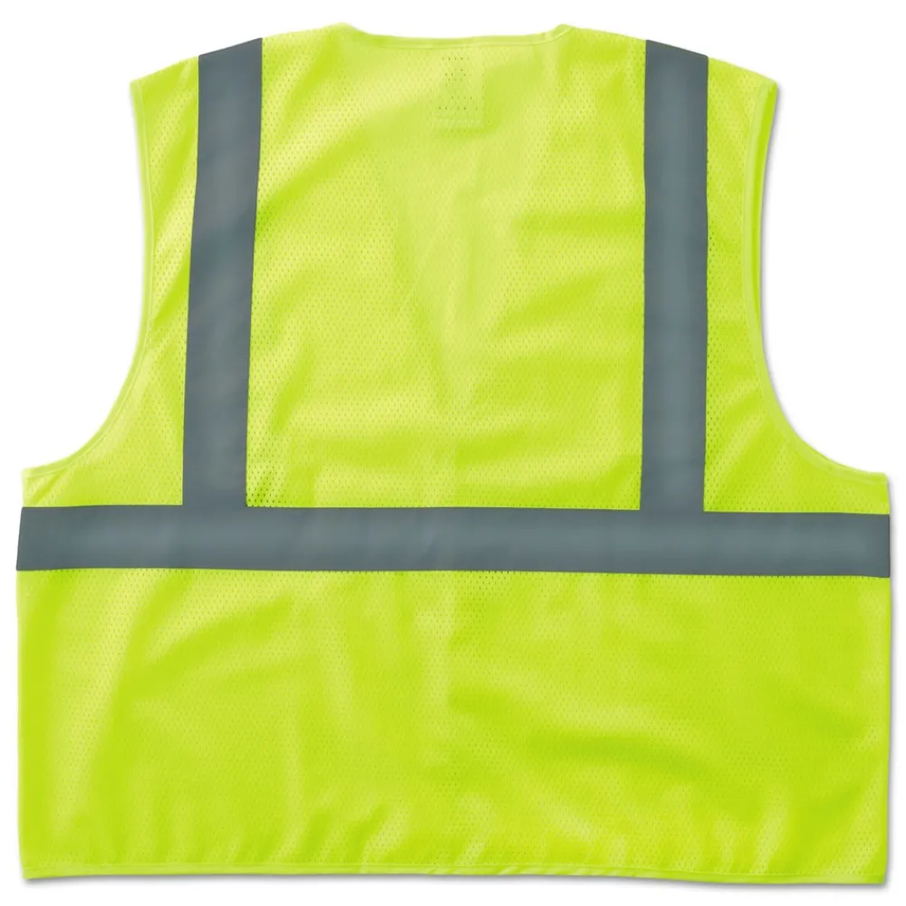 New GloWear 8205HL Type R Class 2 Super Econo Mesh Safety Vest - Small/Medium/Lime Safety Vests