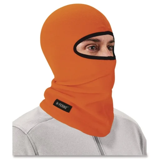 Outlet N-Ferno 6821 One Size Fits Most Fleece Balaclava Face Mask - Orange Masks