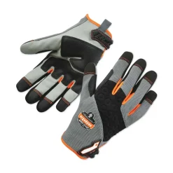 Clearance ProFlex 710 9 in. Long Heavy-Duty Mechanics Gloves - Small Gray (1-Pair) Work Gloves