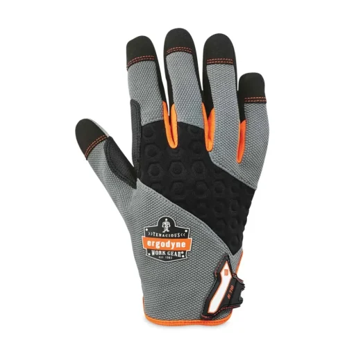 Clearance ProFlex 710 9 in. Long Heavy-Duty Mechanics Gloves - Small Gray (1-Pair) Work Gloves