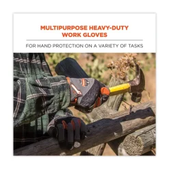 Discount ProFlex 710 9 in. Long Heavy-Duty Mechanics Gloves - XX-Large Gray (1-Pair) Work Gloves