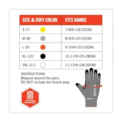 Hot ProFlex 7072 ANSI A7 Nitrile-Coated CR Gloves, Gray, X-Large, 12/Pairs/Pack Work Gloves