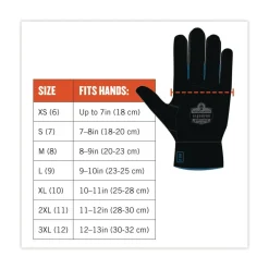 Sale ProFlex 7401 Coated Lightweight Winter Gloves - X-Large Orange (1-Pair) Work Gloves