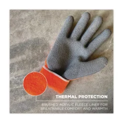 Sale ProFlex 7401 Coated Lightweight Winter Gloves - X-Large Orange (1-Pair) Work Gloves