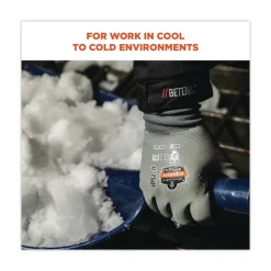 ProFlex 7501 Coated Waterproof Winter Gloves - Large Gray (1-Pair) Work Gloves