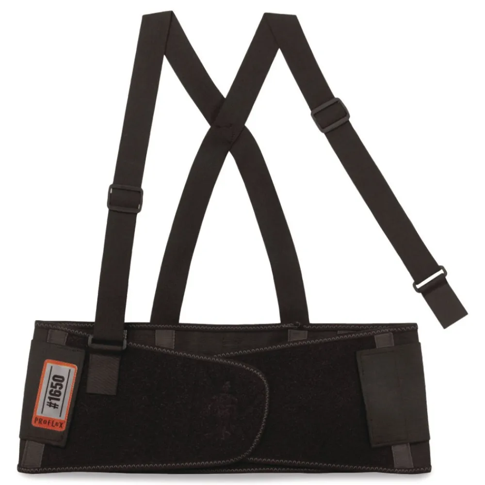 Proflex 1650 Economy Elastic Back Support (2x-Large/ Black) Office Furniture & Lighting