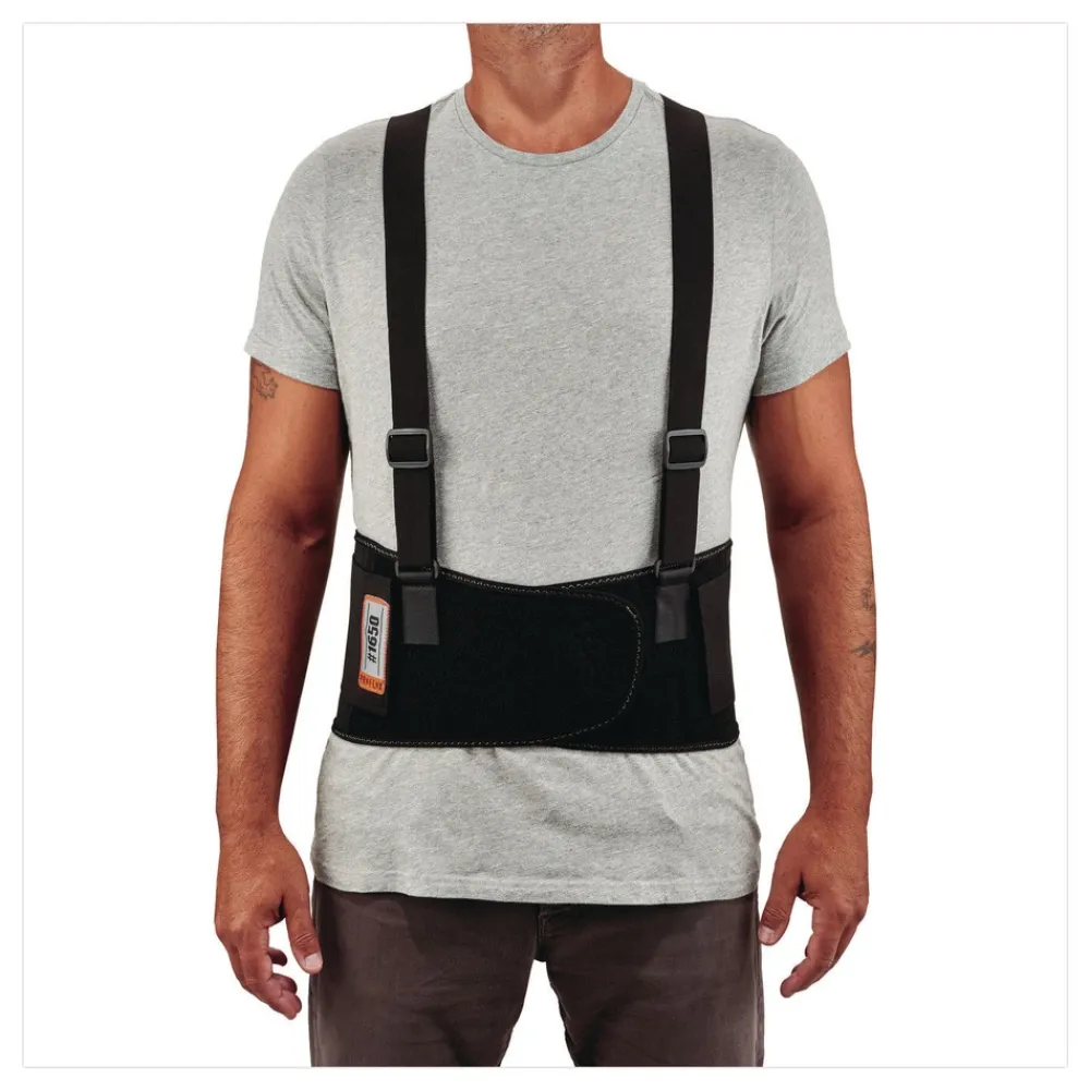 Proflex 1650 Economy Elastic Back Support (2x-Large/ Black) Office Furniture & Lighting