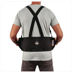 Proflex 1650 Economy Elastic Back Support (2x-Large/ Black) Office Furniture & Lighting