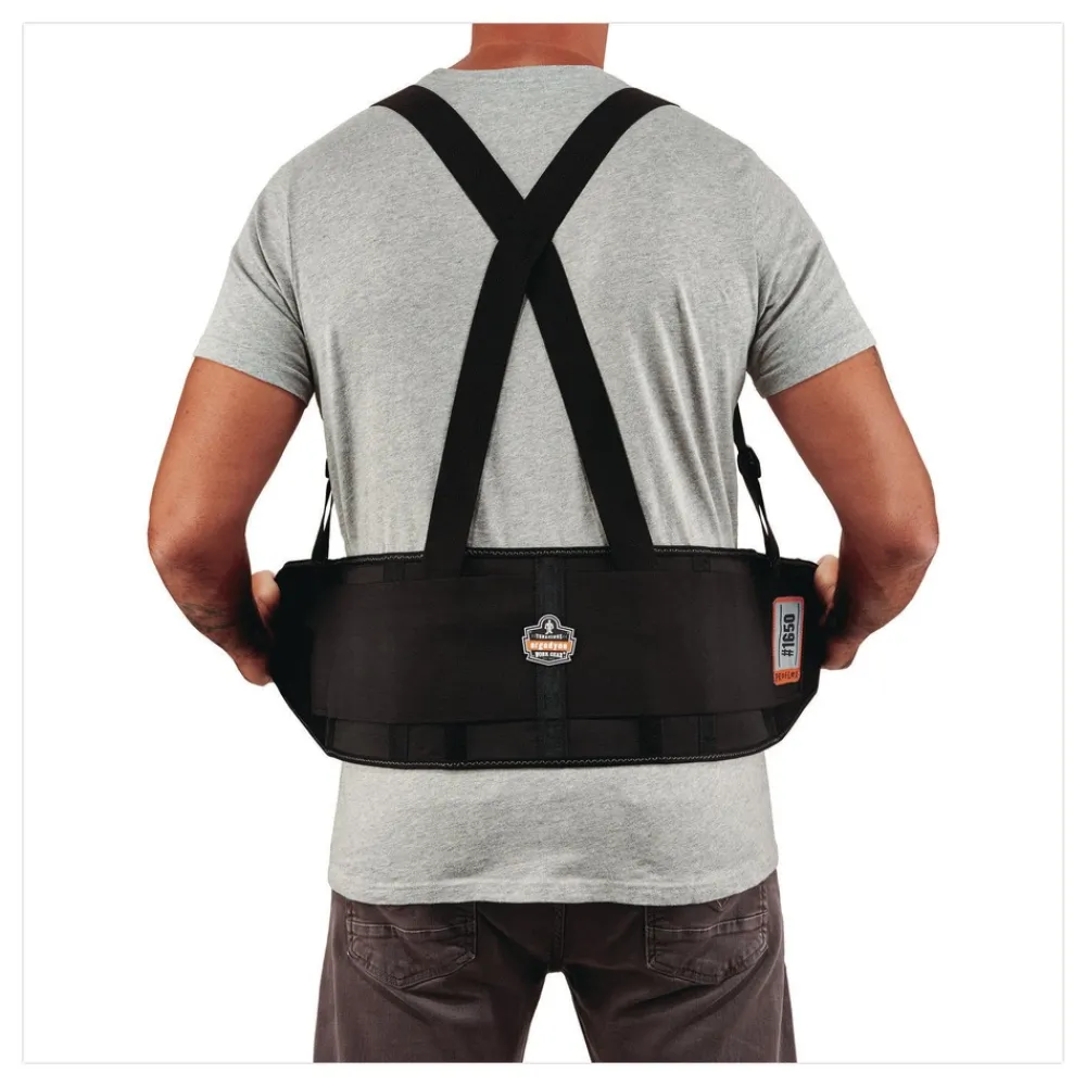 Proflex 1650 Economy Elastic Back Support (2x-Large/ Black) Office Furniture & Lighting