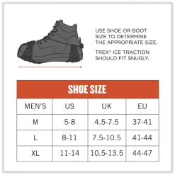 Best Trex 6325 Spikeless Traction Devices - Medium (Men's Size 8 to 11) Black (1-Pair) Fall Protection