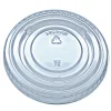 New Kal-Clear/Nexclear Flat Lid with No Slot Plastic Drink Cup Lids Fits 9 oz. to 10 oz. Cold Cups - Clear (2500/Carton) Tabletop And Serveware