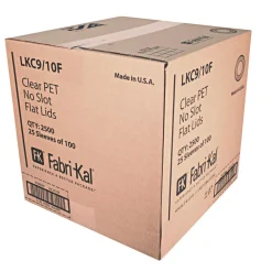 New Kal-Clear/Nexclear Flat Lid with No Slot Plastic Drink Cup Lids Fits 9 oz. to 10 oz. Cold Cups - Clear (2500/Carton) Tabletop And Serveware