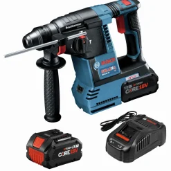 Discount Factory Reconditioned Bulldog 18V Brushless Lithium-Ion 1 in. Cordless SDS-Plus Rotary Hammer Kit with 2 Batteries (8 Ah) Concrete Tools|Demo And Breaker Hammers