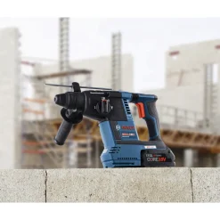 Discount Factory Reconditioned Bulldog 18V Brushless Lithium-Ion 1 in. Cordless SDS-Plus Rotary Hammer Kit with 2 Batteries (8 Ah) Concrete Tools|Demo And Breaker Hammers