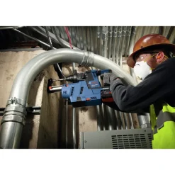 Discount Factory Reconditioned Bulldog 18V Brushless Lithium-Ion 1 in. Cordless SDS-Plus Rotary Hammer Kit with 2 Batteries (8 Ah) Concrete Tools|Demo And Breaker Hammers