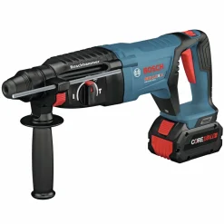 Clearance Factory Reconditioned 18V EC Brushless SDS-Plus Bulldog 1 in. Cordless Rotary Hammer Kit with (2) CORE18V 8 Ah High Power Batteries Concrete Tools|Demo And Breaker Hammers
