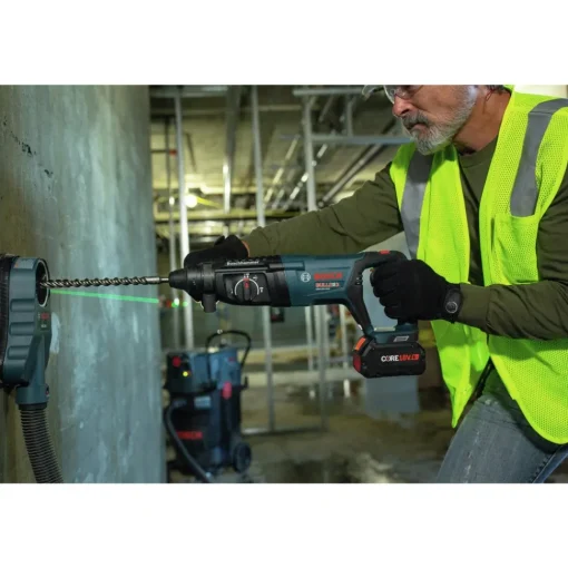 Clearance Factory Reconditioned 18V EC Brushless SDS-Plus Bulldog 1 in. Cordless Rotary Hammer Kit with (2) CORE18V 8 Ah High Power Batteries Concrete Tools|Demo And Breaker Hammers