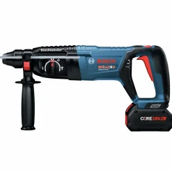 Clearance Factory Reconditioned 18V EC Brushless SDS-Plus Bulldog 1 in. Cordless Rotary Hammer Kit with (2) CORE18V 8 Ah High Power Batteries Concrete Tools|Demo And Breaker Hammers