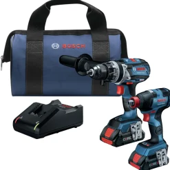 Hot Factory Reconditioned 18V Brute Tough Connected-Ready EC Brushless Li-Ion 1/2 in. Cordless Hammer Drill Driver / 1/4 / 1/2 in. 2-In-1 Impact Driver Combo Kit (4 Ah) Combo Kits