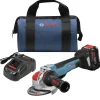 Best Factory Reconditioned 18V X-LOCK Brushless Lithium-Ion 4-1/2 - 5 in. Cordless Angle Grinder Kit (8 Ah) Angle Grinders