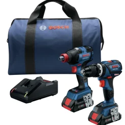 New Factory Reconditioned 18V Lithium-Ion Brushless Freak 1/4 in. and 1/2 in. 2-in-1 Bit/Socket Impact Driver / 1/2 in. Hammer Drill Driver Combo Kit (4 Ah) Combo Kits