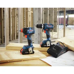 New Factory Reconditioned 18V Lithium-Ion Brushless Freak 1/4 in. and 1/2 in. 2-in-1 Bit/Socket Impact Driver / 1/2 in. Hammer Drill Driver Combo Kit (4 Ah) Combo Kits