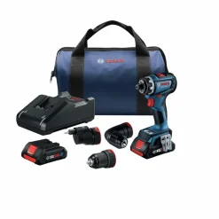 Clearance Factory Reconditioned 18V Brushless Lithium-Ion Cordless 5-In-1 Flexiclick System Drill Driver with 2 Batteries (4 Ah) Drill Drivers