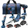 Outlet Factory Reconditioned 18V Lithium-Ion Cordless 4-Tool Combo Kit (2 Ah) Combo Kits