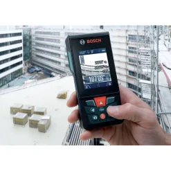 New Factory Reconditioned BLAZE Outdoor 400 ft. Connected Lithium-Ion Laser Measure with Camera Measuring Tools