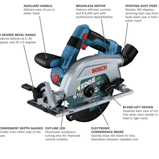 Online Factory Reconditioned 18V Brushless Lithium-Ion Blade-Left 6-1/2 in. Cordless Circular Saw (Tool Only) Circular Saws|Scroll Saws