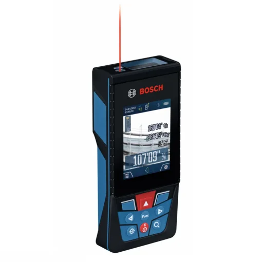 Clearance Factory Reconditioned 400 ft Cordless Bluetooth Laser Measure with Camera Viewfinder and AA Batteries Kit Measuring Tools