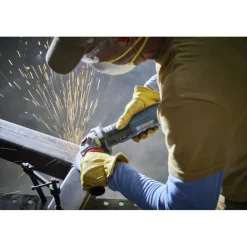 Clearance Factory Reconditioned 120V 13 Amp 5 in. Corded Angle Grinder with Brake and No Lock-On Paddle Switch Angle Grinders