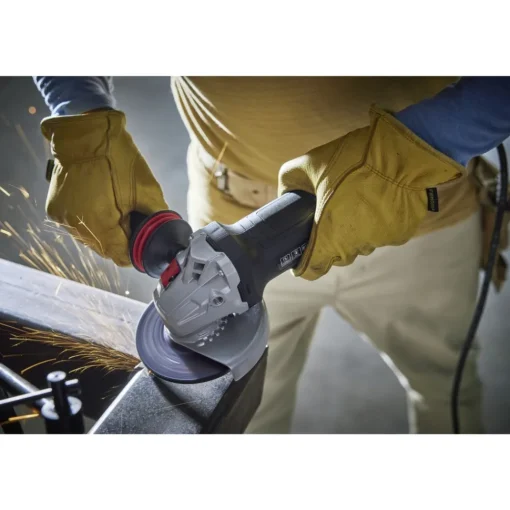 Clearance Factory Reconditioned 120V 13 Amp 5 in. Corded Angle Grinder with Brake and No Lock-On Paddle Switch Angle Grinders