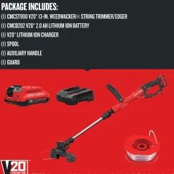 Sale Factory Reconditioned 20V WEEDWACKER Automatic Feed Lithium-Ion 13 in. Cordless String Trimmer/Edger Kit (2 Ah) String Trimmers