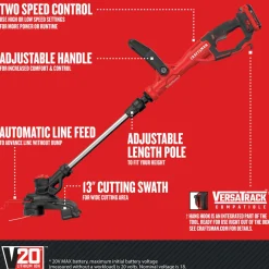 Sale Factory Reconditioned 20V WEEDWACKER Automatic Feed Lithium-Ion 13 in. Cordless String Trimmer/Edger Kit (2 Ah) String Trimmers