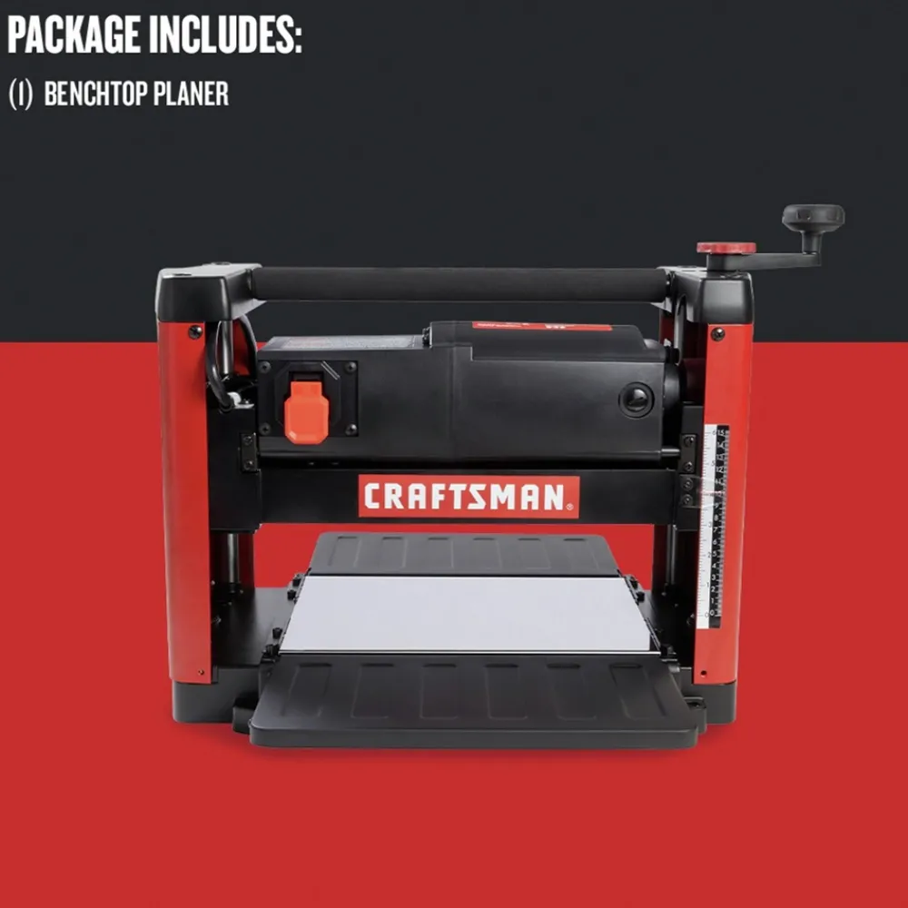 Factory Reconditioned 15 Amp Corded Benchtop Thickness Planer Woodworking Tools