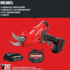 Sale Factory Reconditioned V20 Lithium-Ion Cordless Pruner Kit (1.5 Ah) Outdoor Power Combo Kits