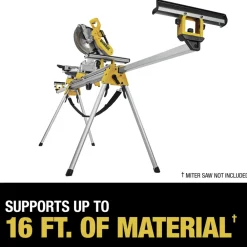 Discount Factory Reconditioned 9 in. x 150 in. x 32 in. Heavy-Duty Miter Saw Stand - Silver Power Tool Accessories