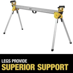 Discount Factory Reconditioned 9 in. x 150 in. x 32 in. Heavy-Duty Miter Saw Stand - Silver Power Tool Accessories