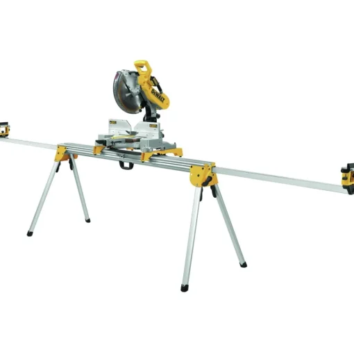 Discount Factory Reconditioned 9 in. x 150 in. x 32 in. Heavy-Duty Miter Saw Stand - Silver Power Tool Accessories