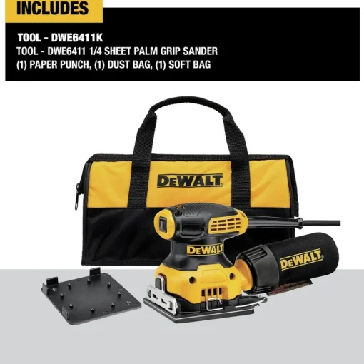 Online Factory Reconditioned 2.3 Amp 1/4 Sheet Corded Finishing Sander Kit Drywall Sanders|Drywall Tools