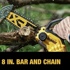 Factory Reconditioned 20V MAX Lithium-Ion Brushless 8 in. Cordless Pruning Chainsaw (Tool Only) Chainsaws