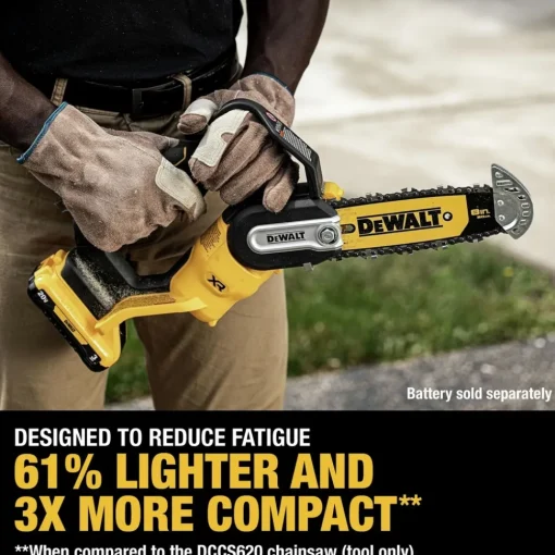 Factory Reconditioned 20V MAX Lithium-Ion Brushless 8 in. Cordless Pruning Chainsaw (Tool Only) Chainsaws