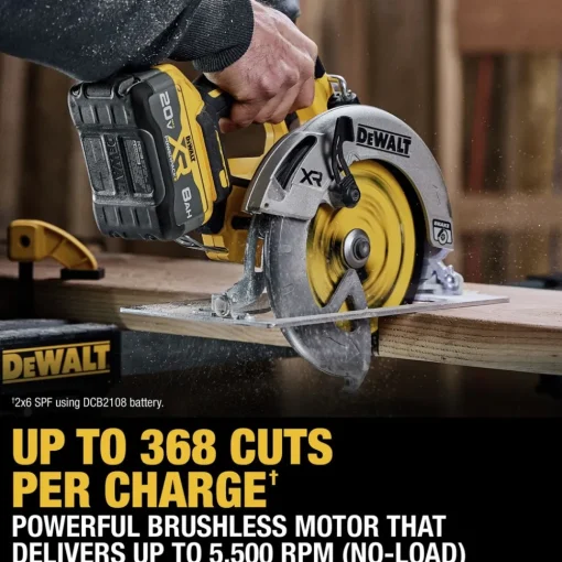 Factory Reconditioned 20V MAX XR Lithium-Ion Brushless 7-1/4 in. Cordless Circular Saw Kit with POWERPACK (8 Ah) Circular Saws|Scroll Saws