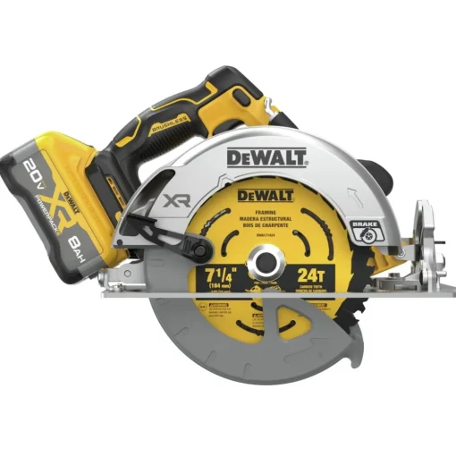 Factory Reconditioned 20V MAX XR Lithium-Ion Brushless 7-1/4 in. Cordless Circular Saw Kit with POWERPACK (8 Ah) Circular Saws|Scroll Saws