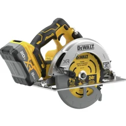 Factory Reconditioned 20V MAX XR Lithium-Ion Brushless 7-1/4 in. Cordless Circular Saw Kit with POWERPACK (8 Ah) Circular Saws|Scroll Saws